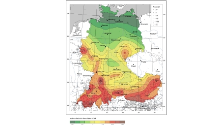 Geschäftsbericht 2011: Erdbebenkarten für Europa